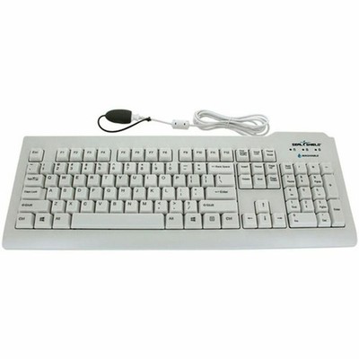 Seal Shield Silver Seal Medical Grade Waterproof Keyboard White