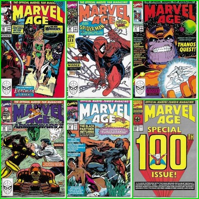 °MARVEL  AGE #89-90-91-92-99-100 AUSWAHL° A look at 80's & 90's hottest titles!°