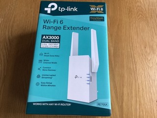 TP Link RE705X Wi Fi 6 Range Extender AX3000 Dual Band