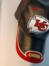 Kansas City Chiefs Leather Baseball Hat Ultimate/unlimited edition