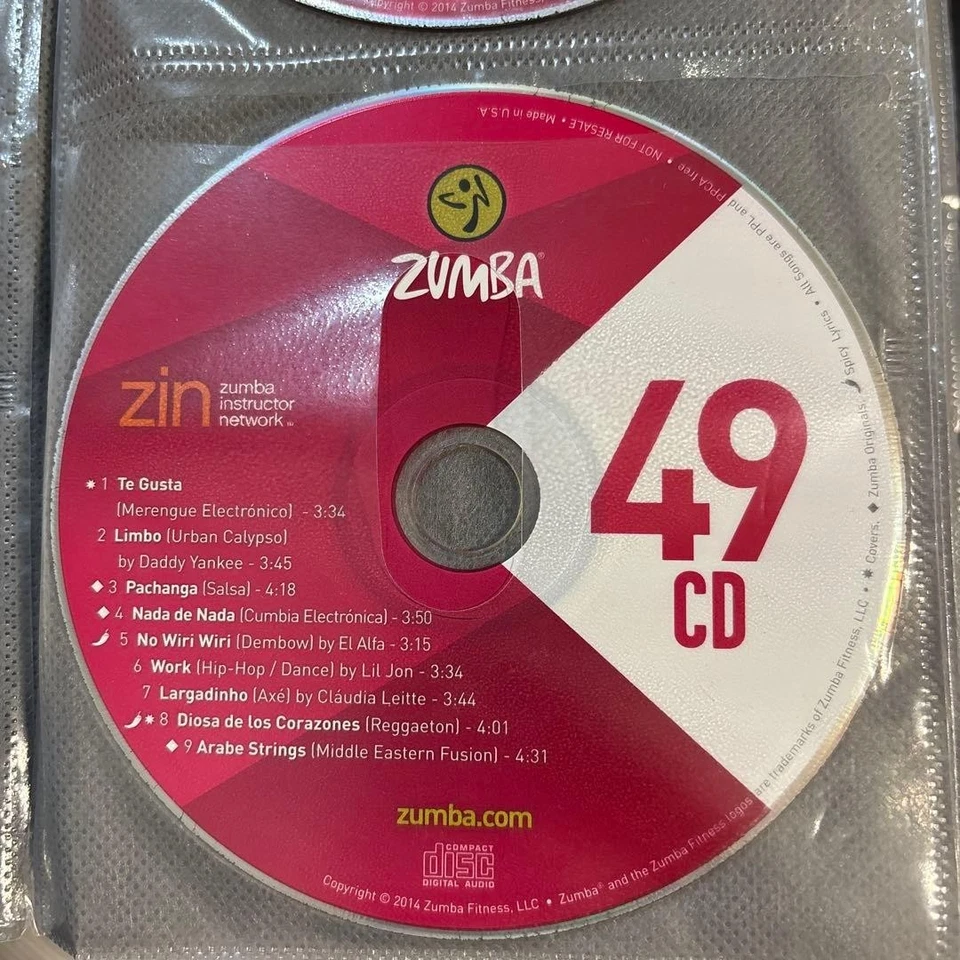 Zumba Lover 15 CDs Zumba Fitness ZIN46-60 Japan Used Set Bundle Japan E7 - Image 4 of 4