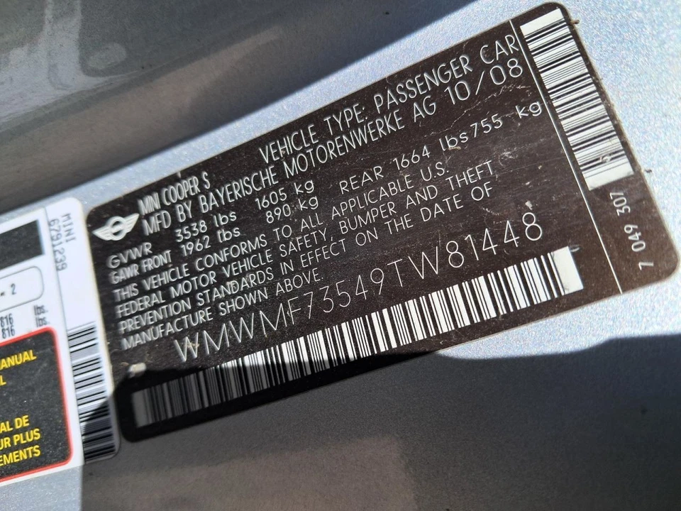 Passenger Right Quarter Glass HT Fits 07-13 MINI COOPER 2653653 - Image 3 of 4