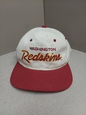 Vintage 90s Washington Redskins Snapback Cap Hat Script