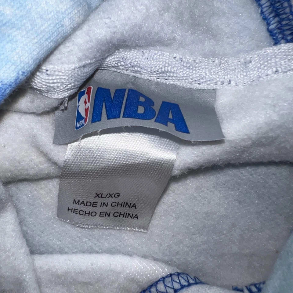 Oklahoma City Thunder New Era Royal Tie-Dye XL Pullover Hoodie NBA - Image 4 of 4