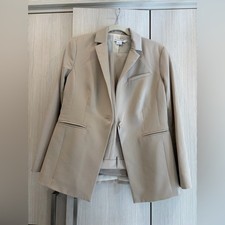 Pendleton Virgin Wool Pantsuit Size 6 Beige Tailored Blazer Trousers Set