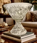 VTG Large Anchor Hocking Eapc Star Of David Punch Bowl w Pedestal Stand