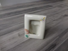 Cho Cho Takahashi Small Mini-Photo Frame Hand Painted Porcelain 3.75 X 3 in.