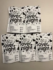 Oats Overnight Cookies And Cream Lot Of 5, 2.7oz Bags ( Best By 4/20/2026)
