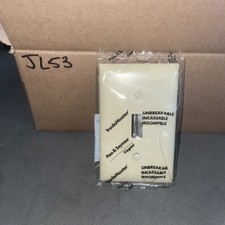 Pass  Seymour Wall Plate 1 Gang Std Size Ivory 1 Toggle