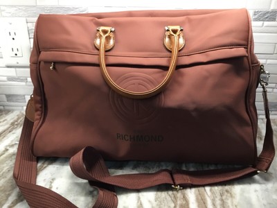 John Richmond London Light Brown Carry Bag, Hand Hold Or Strap Carry