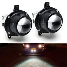 Mini 1.75-Inch Projector Fog Light Assembly w/ H11 Halogen Bulbs For Most Cars..