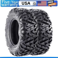 ✅⭐Set Of 2 25x8-12 ATV Tires 6Ply 25x8x12 UTV Tires 25 8 12 Front All Terrain Ti