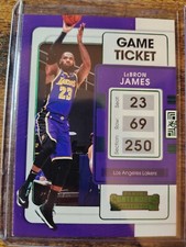 2021-22 Panini Contenders LeBron James Green Foil #62 Los Angeles Lakers MVP