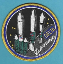 BOEING DELTA ROCKET  SPACE SATELLITE LAUNCH PATCH