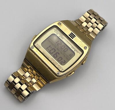 SEIKO腕時計 RARE 1970 SEIKO A259-5021 (A) Quartz Chrono Alarm LCD Watch Great