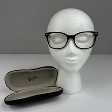 Ray-Ban Black Retro Eyeglasses Frames Only With Black Hard Case