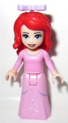LEGO DP004 Princess Arielle Human Bright Pink Dress with White Star Ariel Kleid