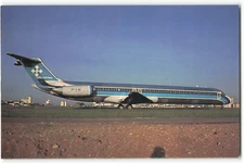 Postcard Airline CRUZEIRO McDonnell Douglas DC-9 BRA-11 MANCHE CARD CC10.