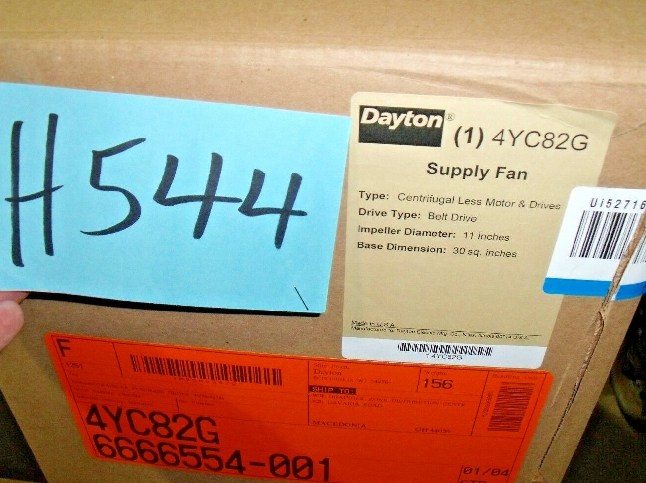 DAYTON Electric Supply Ventilator Fan Belt Drive, 281 4YC82 eBay