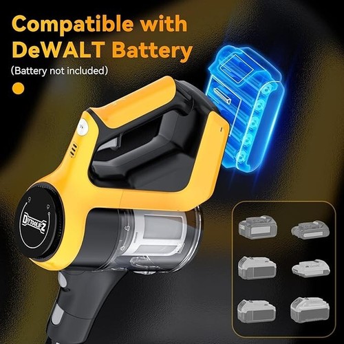 DIYtoolifz Cordless Vacuum Cleaner, 250W 20Kpa Stick Vacuum -NO BATTERY INCLUDED - Picture 3 of 5