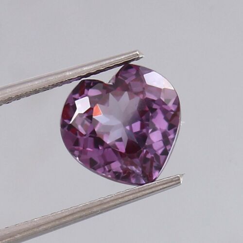 AAA Natural Flawless Color Change Alexandrite Heart Cut Loose Gemstone 4.80 Ct - Picture 1 of 7