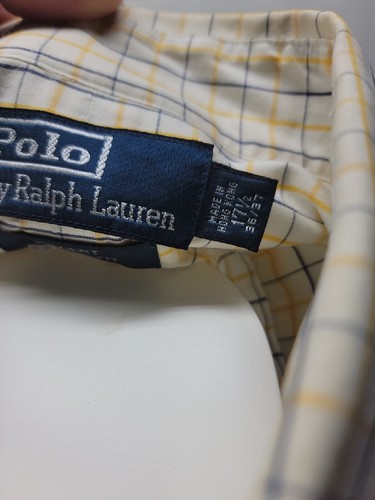 Ralph Lauren Poloshirt Herren langarm kariert/Größe 17 1/2, 36-37/523-sa3 - Bild 12 von 13