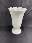 Vintage E. O. BRODY CO Large White Milk Glass Fern Vase 9" Cleveland Ohio
