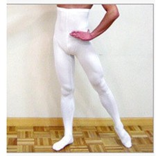 Great Elasticity White Soft Ballet pants Men Dance Footed Balet Leggings Retail