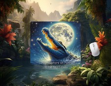 Alligator themed neoprene PC/laptop Mouse Pad, CHOICE, FREE shipping, gifts
