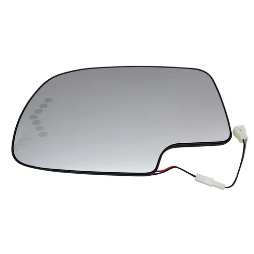 Drivers Side Towing Mirror Glass Fit Silverado Suburban Heat Turn Signal Arrow
