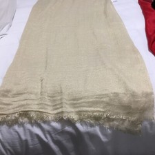 Oversized gold shimmery scarf