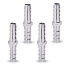 Stainless Steel 5/16" Hose ID Barb Fitting Splicer Repair Union Mender Barb O...