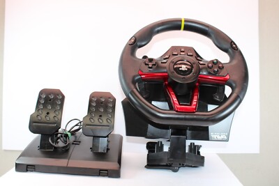 Hori Racing Wheel RWA PS4 Steering Wheel & Pedals - Red/Black