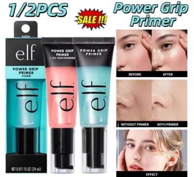 e.l.f. Power Grip Primer Gel-Based Hydrating Face Primer Moisturizes Skin Care
