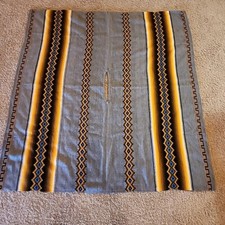Southwestern Crochet Poncho Cape Shawl Serape X-LARGE 64" Boho Handmade VTG