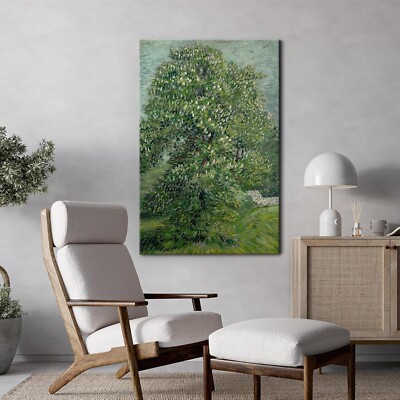 Van Gogh Wall Art Canvas Print - Horse Chestnut Tree in Blossom