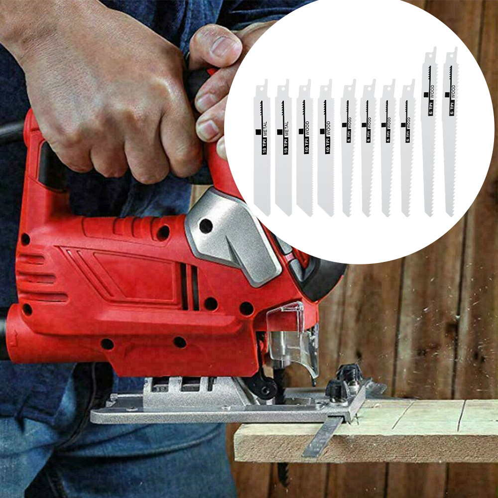10Pcs Universal Reciprocating Saw Blade Durable Wood Metal Cutting Saw
