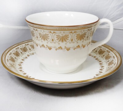 JUBILEE H5250 by Minton Tea Cup & Saucer NEW NEVER USED made in England