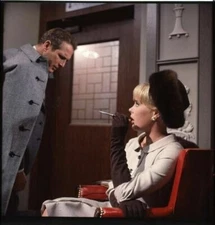 The Prize Paul Newman Elke Sommer smoking Original 2.25 x 2.25 Transparency
