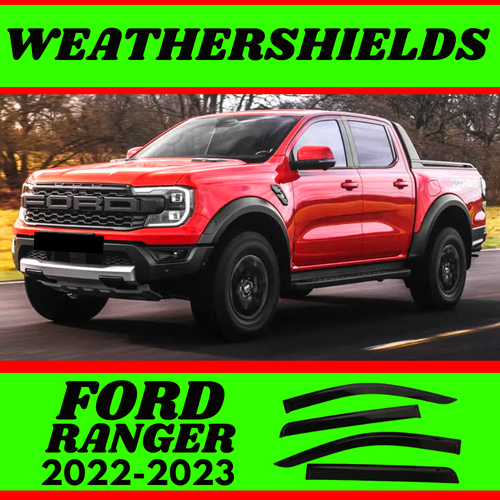 Weathershields For Ford Ranger Raptor Wildtrak Tint (22-23) Window Side ...