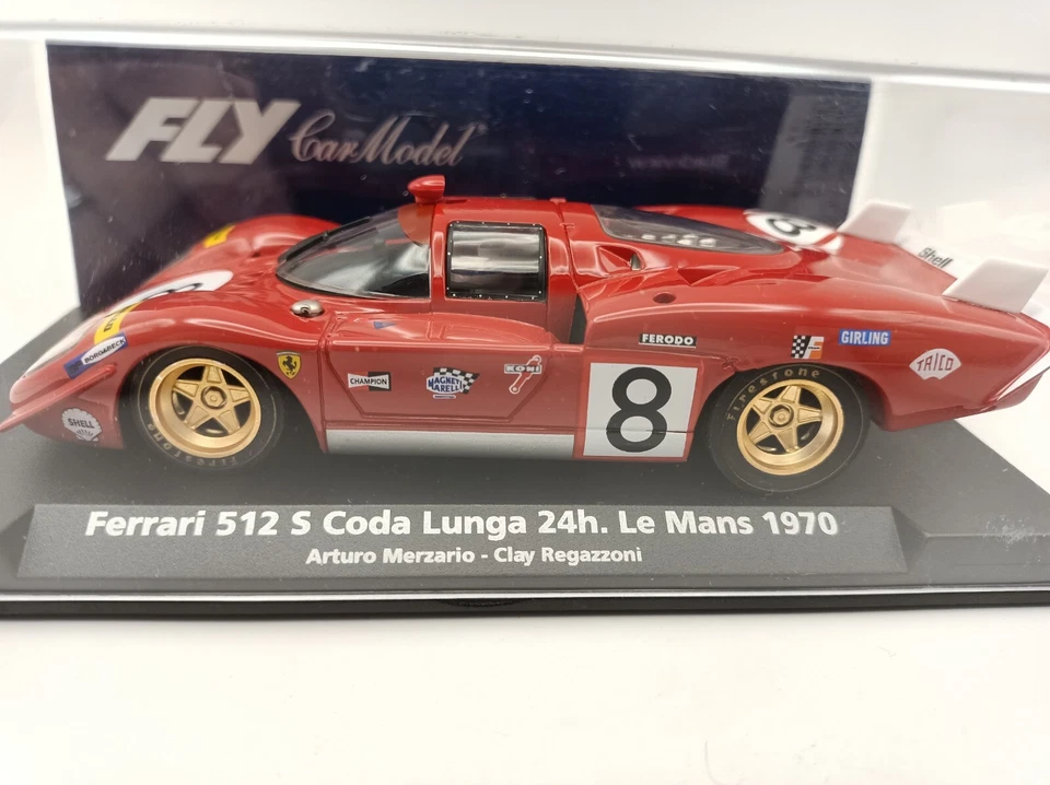 1/32 Fly Classic Ferrari 512 S Coda Lunga 24H Le Mans 1970 C71 Slot Car Lot 82 - Image 2 of 4