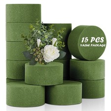TAOPE 15 PCS Floral Foam, Green Block for Artificial Flowers, 3.15IN,
