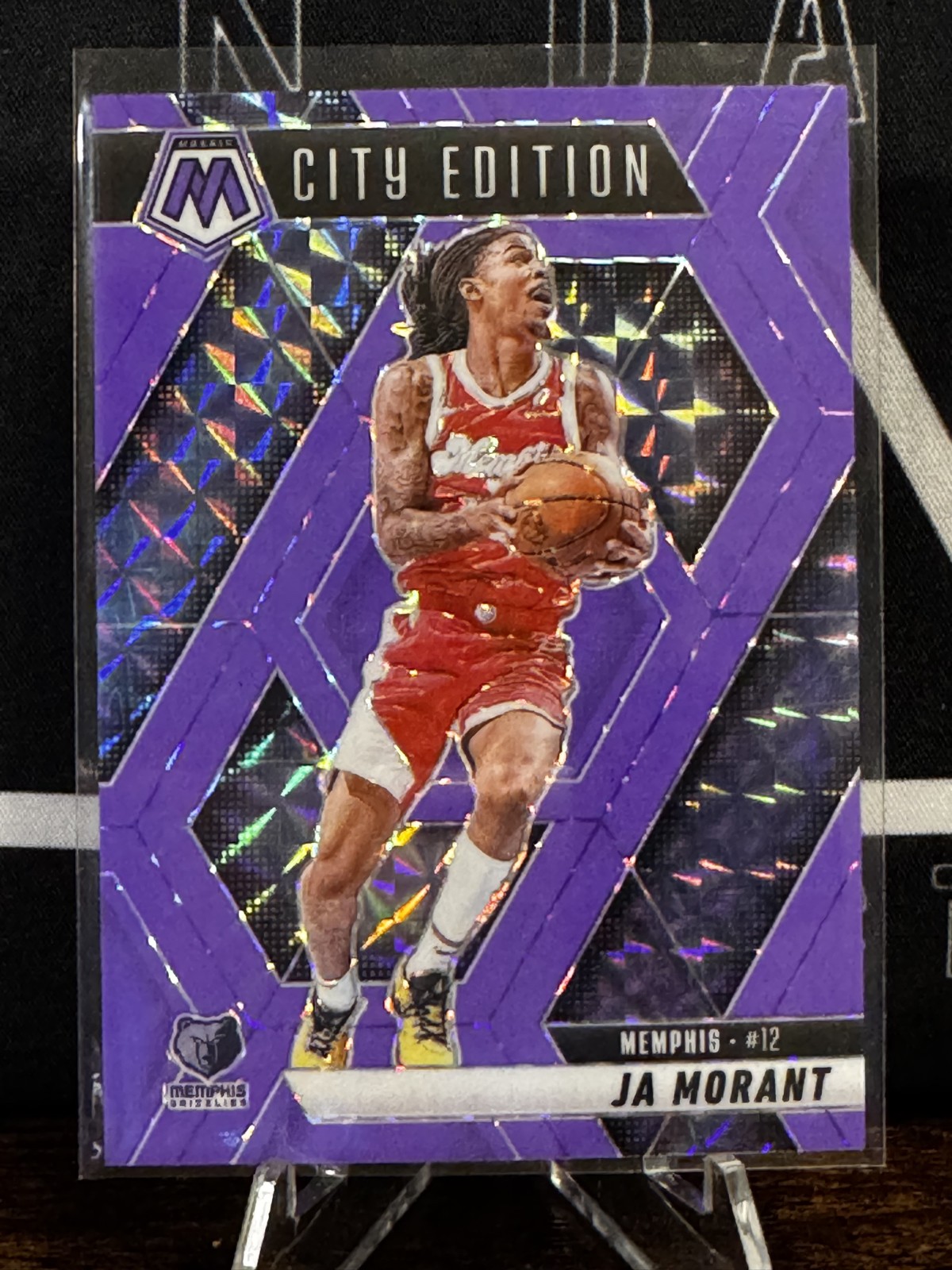 2024-25 Panini Mosaic - City Edition Ja Morant #281 Fluorescent Purple /249