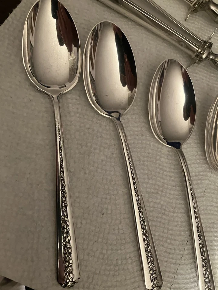 Toalla RAMBLER ROSE Plata de Ley 5 Cucharas Talla Horquilla Milar Foto 2 de 4