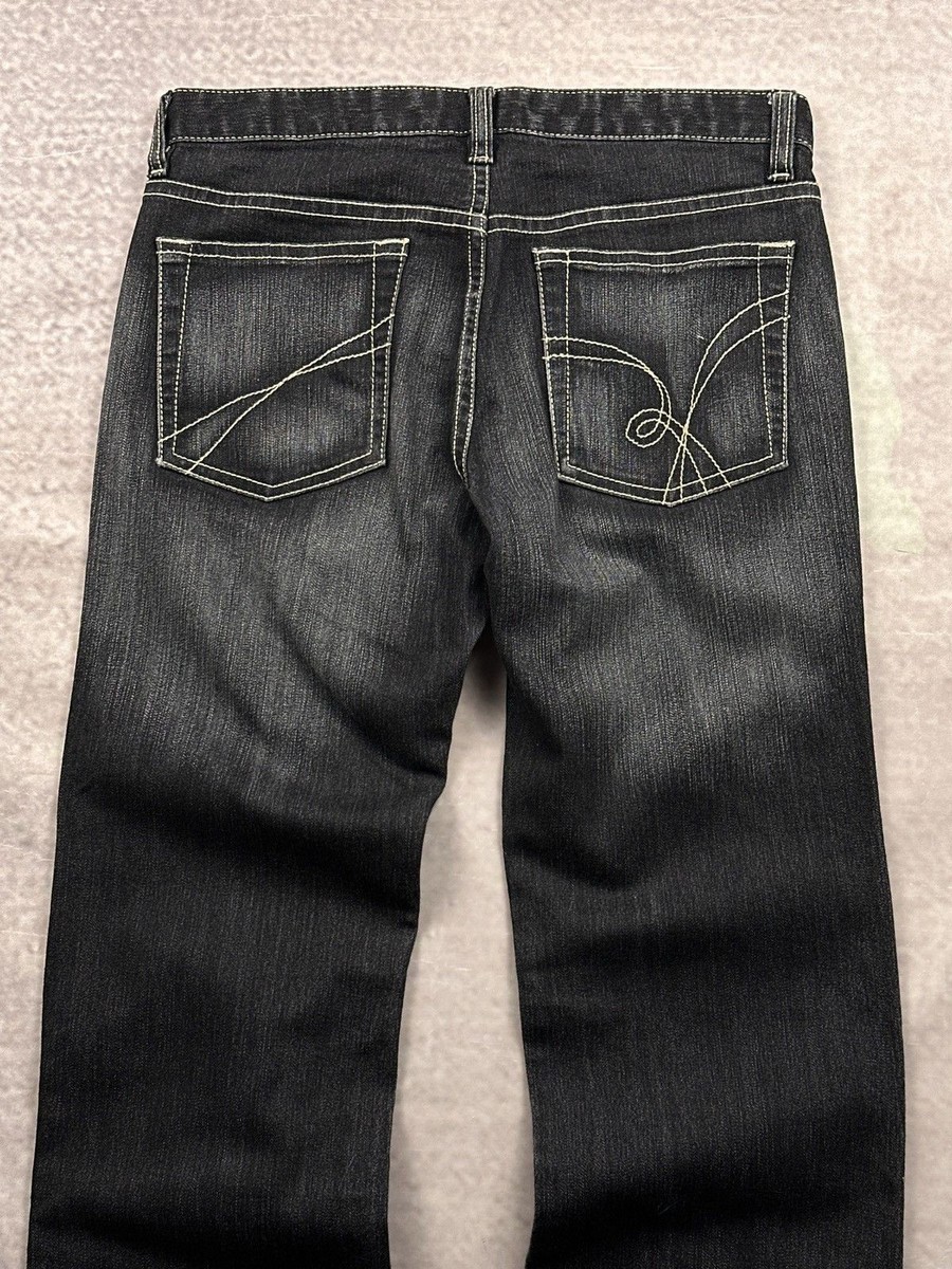 Archive Y2K LGB If Six Was Nine Style Flared Black Denim Jeans