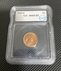 1935 D Lincoln Wheat PennyMS 65 RD