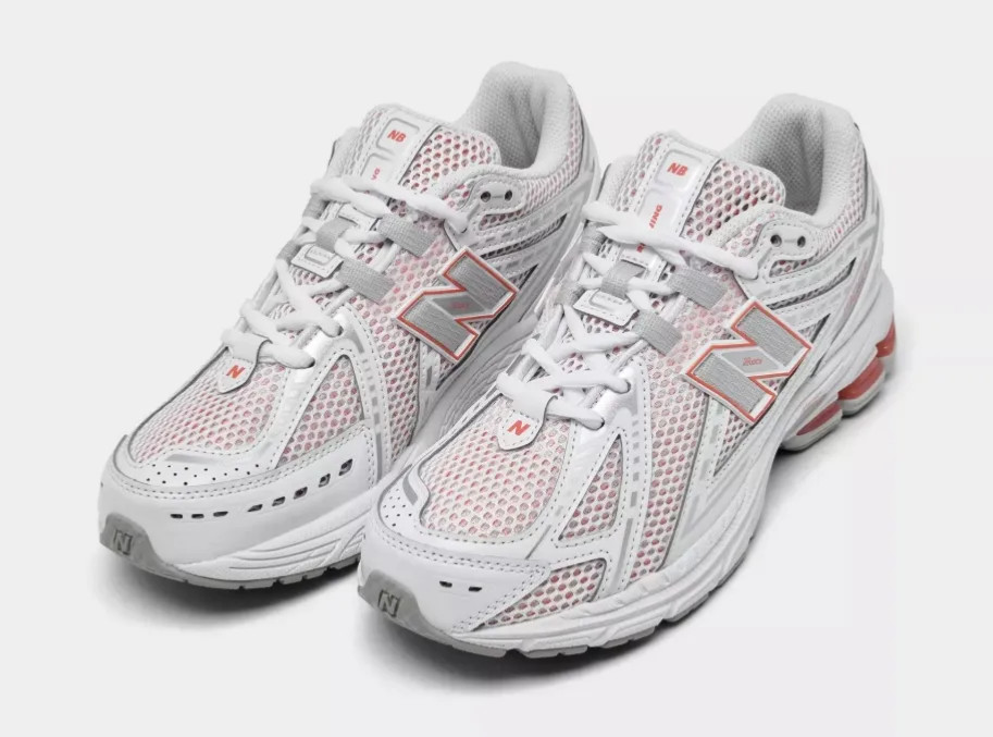 New Balance 1906 Big Kids | Women’s Casual Running Shoe White Red Sneaker thumbnail 2