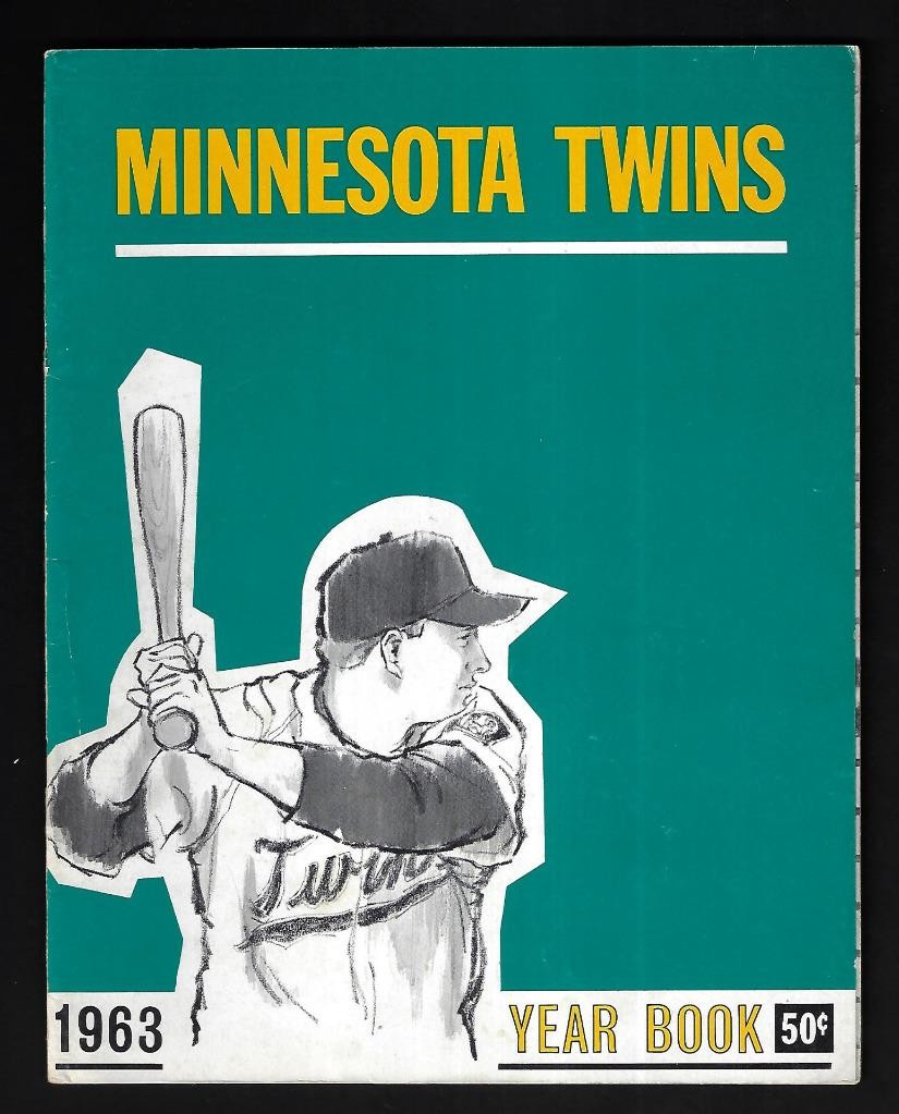 1963 Minnesota Twins Yearbook (Revised), Killebrew,Jim Kaat,Tony Oliva- EX+++