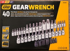 Gearwrench 40 Pc.torx And Bit Socket Set 40424a New