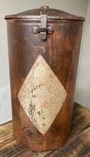 VERY RARE McCormick Twine Grain Binder Feeder Can 1800's Antique HARD TO FIND